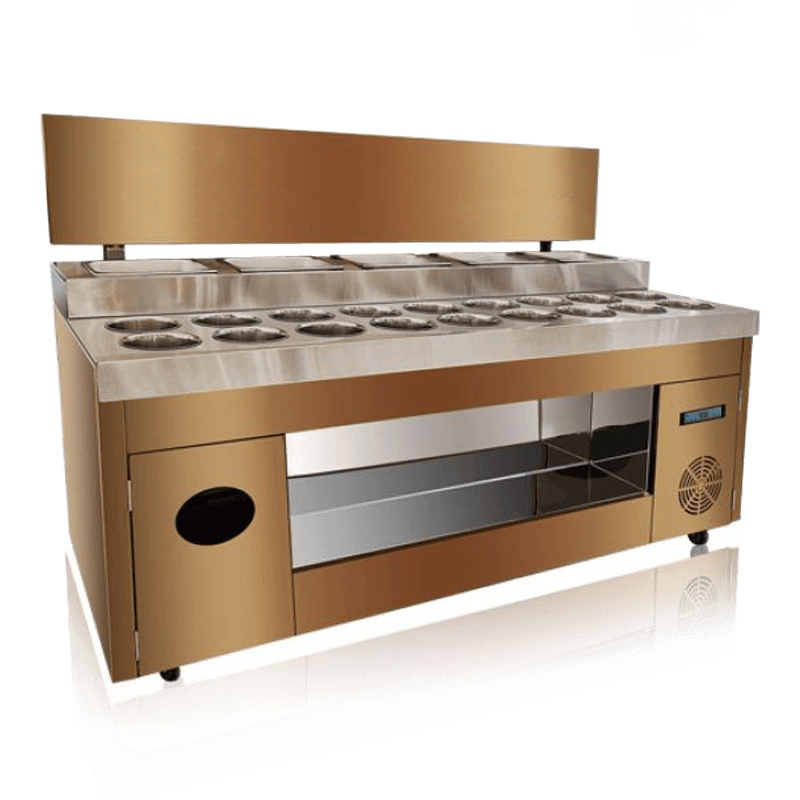 ตู้โชว์เครื่องปรุงอาหารแช่เย็นขนาดเล็ก